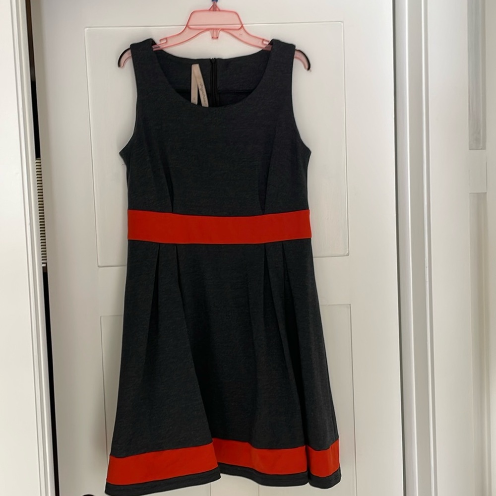 Cute gray and orange dress